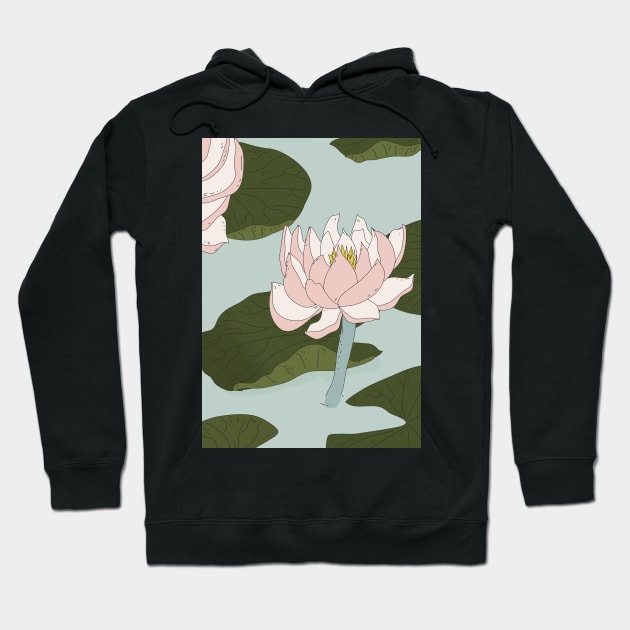 China Pond Lilly Hoodie by nickemporium1